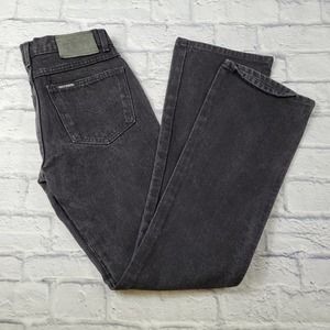 Harley Davidson Black 100% Cotton Bootcut Jeans size 4 Long